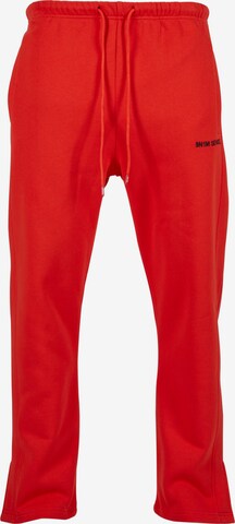 9N1M SENSE Tapered Broek 'Essential' in Rood: voorkant