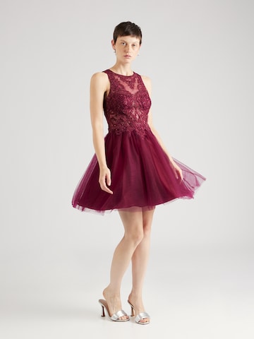 Robe de cocktail Laona en rouge