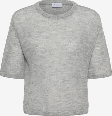 SAINT TROPEZ Pullover 'SabbaraSZ' in Grau: Vorderseite