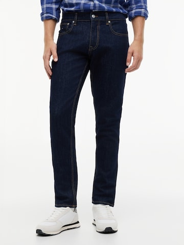 Tommy Jeans - Slimfit Calças de ganga 'Scanton' em azul: frente