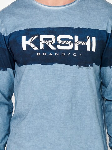 KOROSHI T-shirt i blå