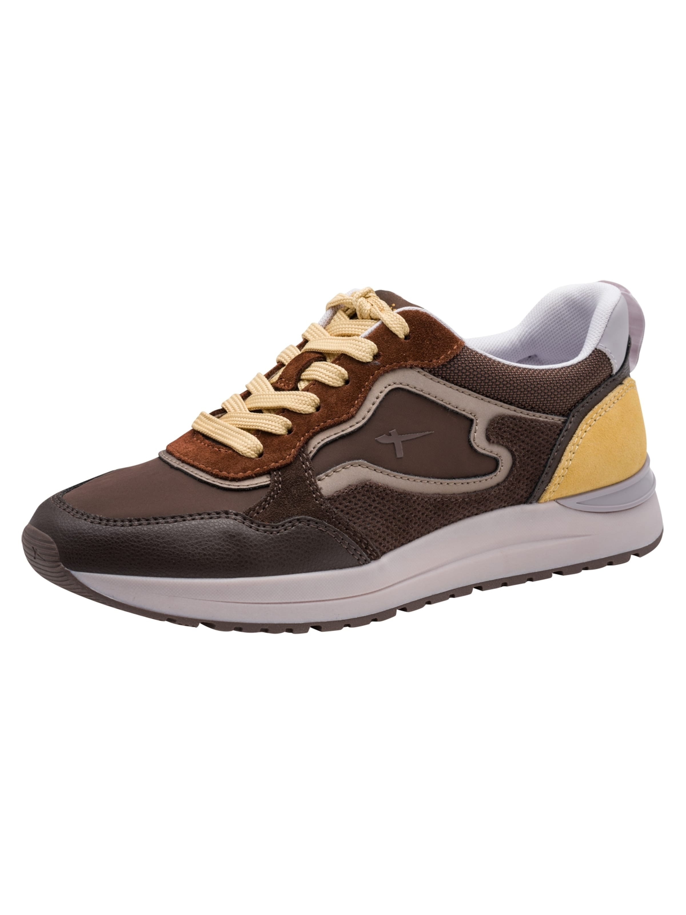 Tamaris Platform trainers in Brown: front