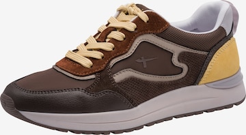 Tamaris Platform trainers in Brown: front