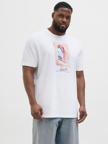 Jack & Jones Plus Shirt in White: front