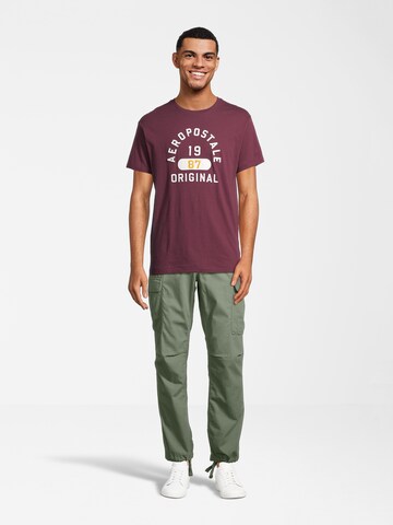 AÉROPOSTALE T-Shirt in Rot