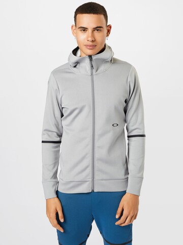 OAKLEY Athletic Jacket in Grey: front
