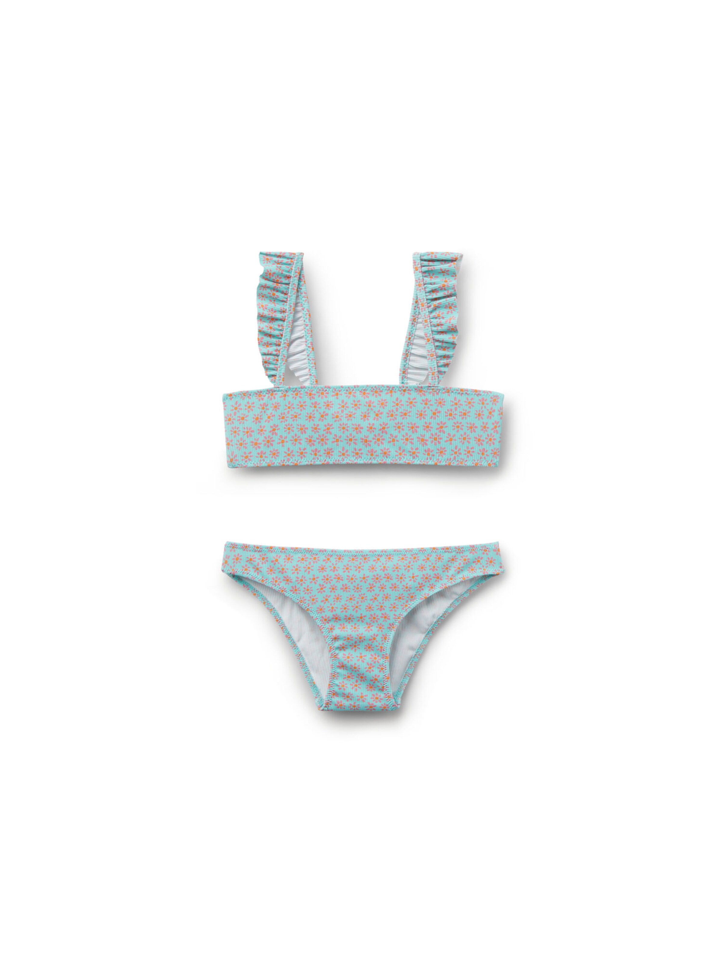 CALZEDONIA Bralette Bikini 'Soft Daisy' in Blue: front
