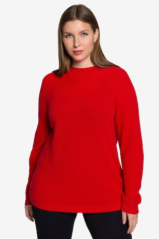 Pull-over Ulla Popken en rouge : devant