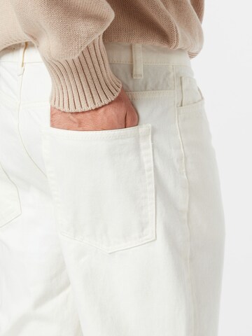 NU-IN Szeroka nogawka Jeansy w kolorze biały