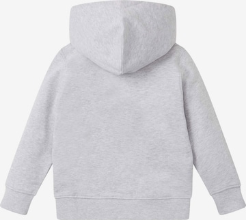 TOM TAILOR Zip-Up Hoodie in Grey