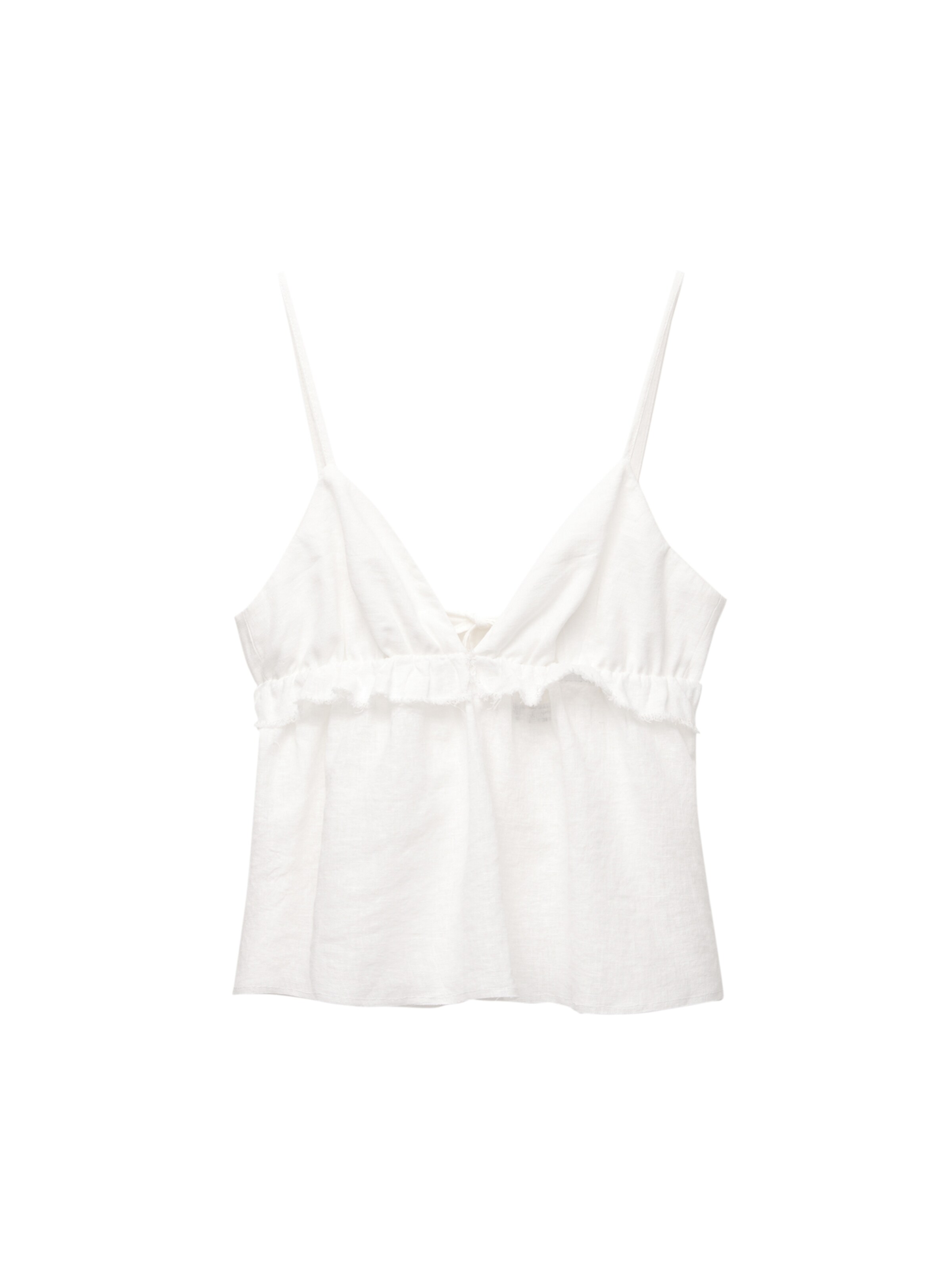 Top di Pull&Bear in bianco: frontale