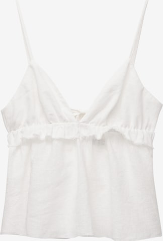 Pull&BearTop - bijela boja: prednji dio