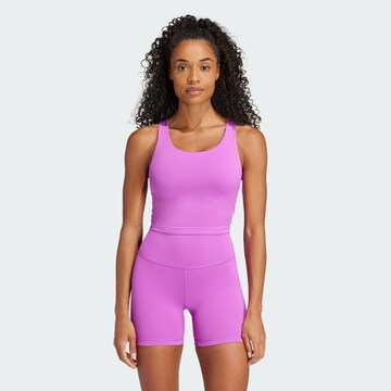 ADIDAS PERFORMANCE Bralette Sports Bra 'All Me' in Purple: front