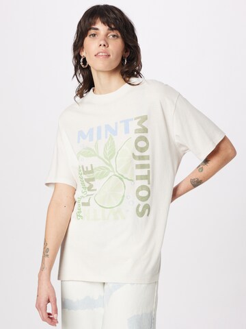 Abercrombie & Fitch T-shirt 'FRUITY TWIST' i vit: framsida