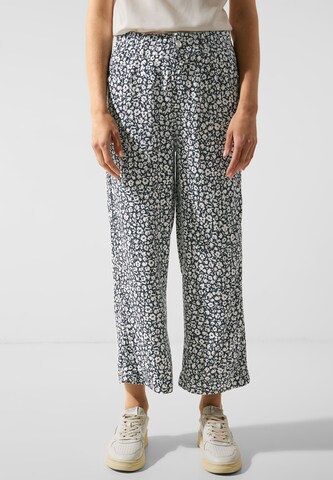 STREET ONE Wide leg Broek in Blauw: voorkant