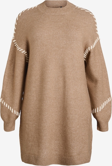 Megzta suknelė 'Lea' iš Zizzi, spalva – kapučino spalva, Prekių apžvalga