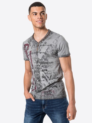 Key Largo T-Shirt 'Riot' in Grau: predná strana