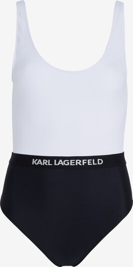 Karl Lagerfeld Maillot de bain en noir / blanc, Vue avec produit