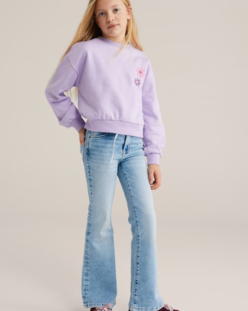 WE Fashion Flared Jeans i blå