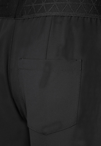 STREET ONE Wide leg Trousers with creases in Black