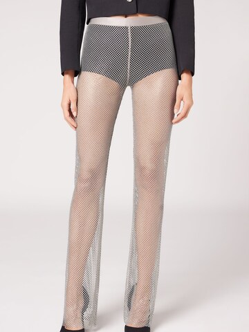 CALZEDONIA Regular Leggings in Silver