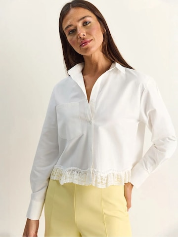 Camicia da donna di Bianco Lucci in bianco: frontale