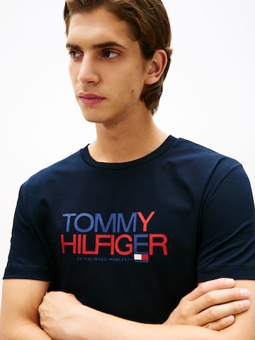 TOMMY HILFIGER Shirt 'Brand Love' in Blauw
