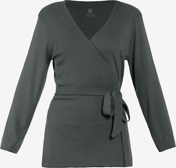 Magadi Sweatjacke 'Zoe' in Grün: Vorderseite