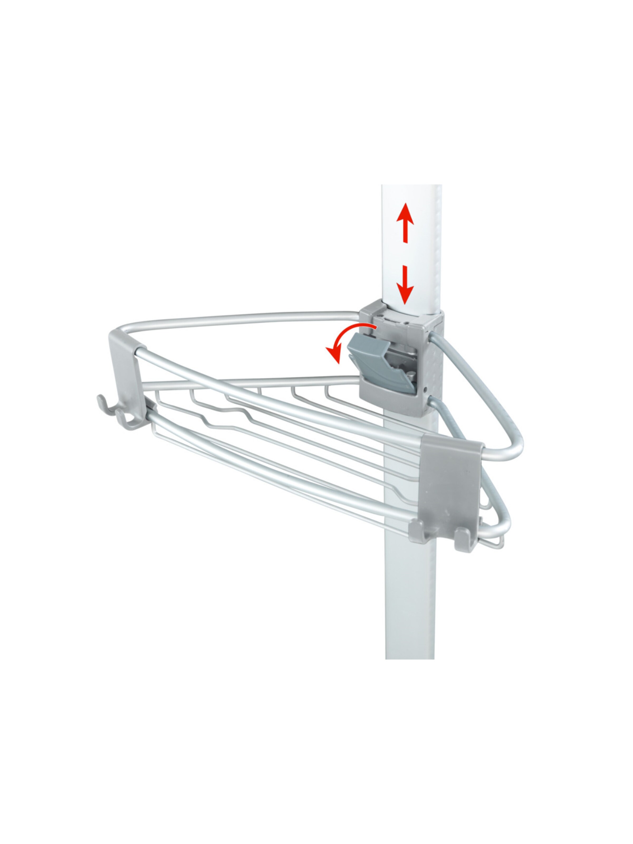 Wenko Shower Accessories 'Purio' in Silver