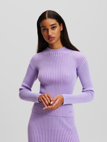 Pullover di Karl Lagerfeld in lilla: frontale