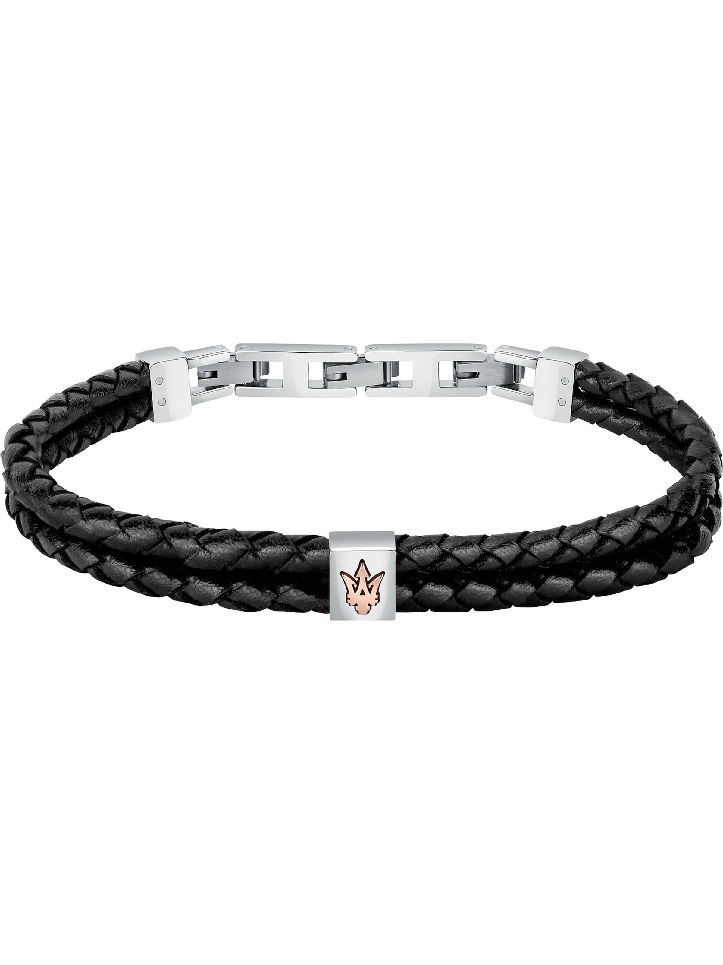Maserati Armband in Schwarz: Vorderseite