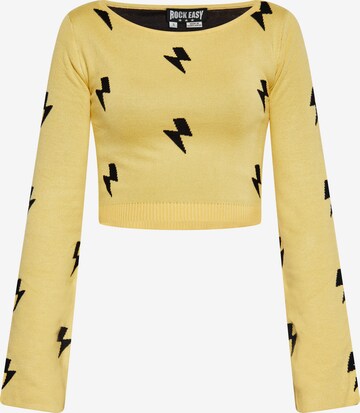 ROCKEASY Top in Yellow: front