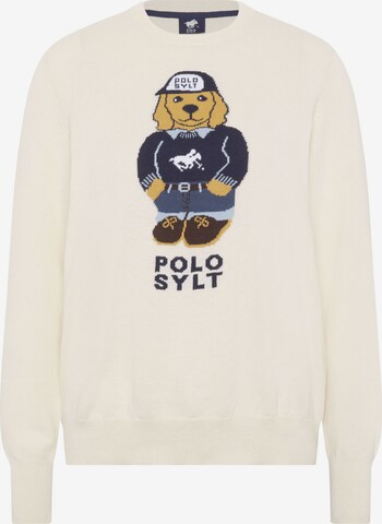Polo Sylt Sweater in White: front