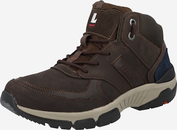 LLOYD Boots med snörning 'ERAGON' i brun: framsida