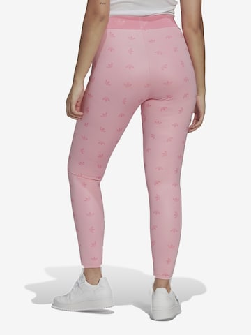 Skinny Leggings ' High Waist Allover Print' di ADIDAS ORIGINALS in rosa