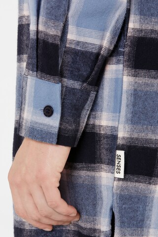 SENSES.THE LABEL Blusenkleid in Blau
