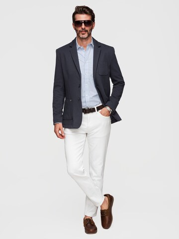 Ombre Slim Fit Businesshemd in Blau