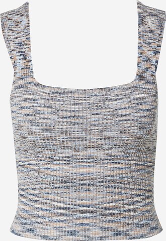Abercrombie & Fitch Knitted top 'ANGLED' in Blue: front