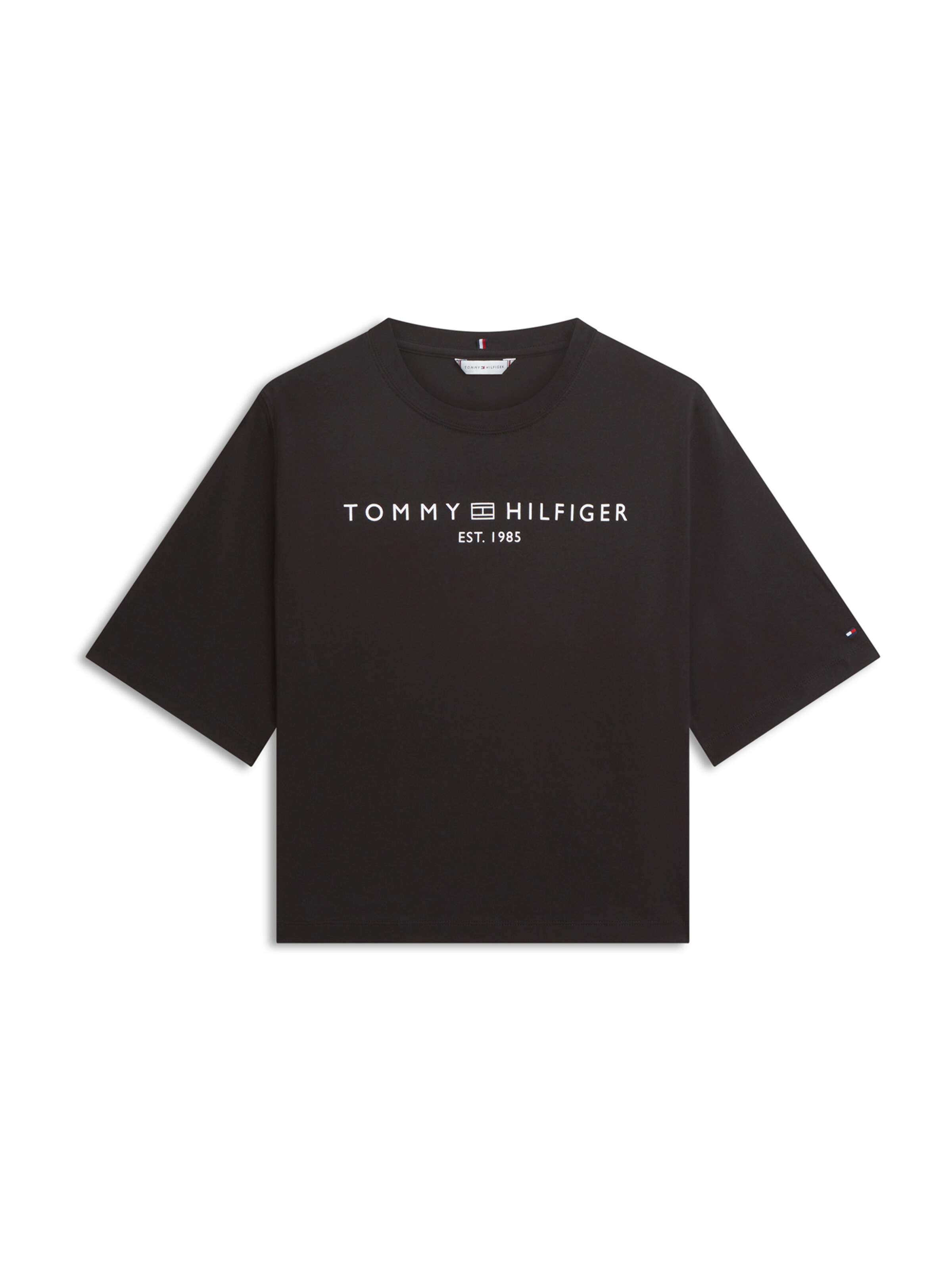 TOMMY HILFIGER Футболка в Черный: спереди