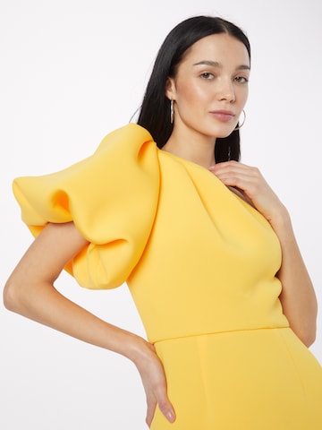 Jarlo Cocktail Dress 'Velvette' in Yellow