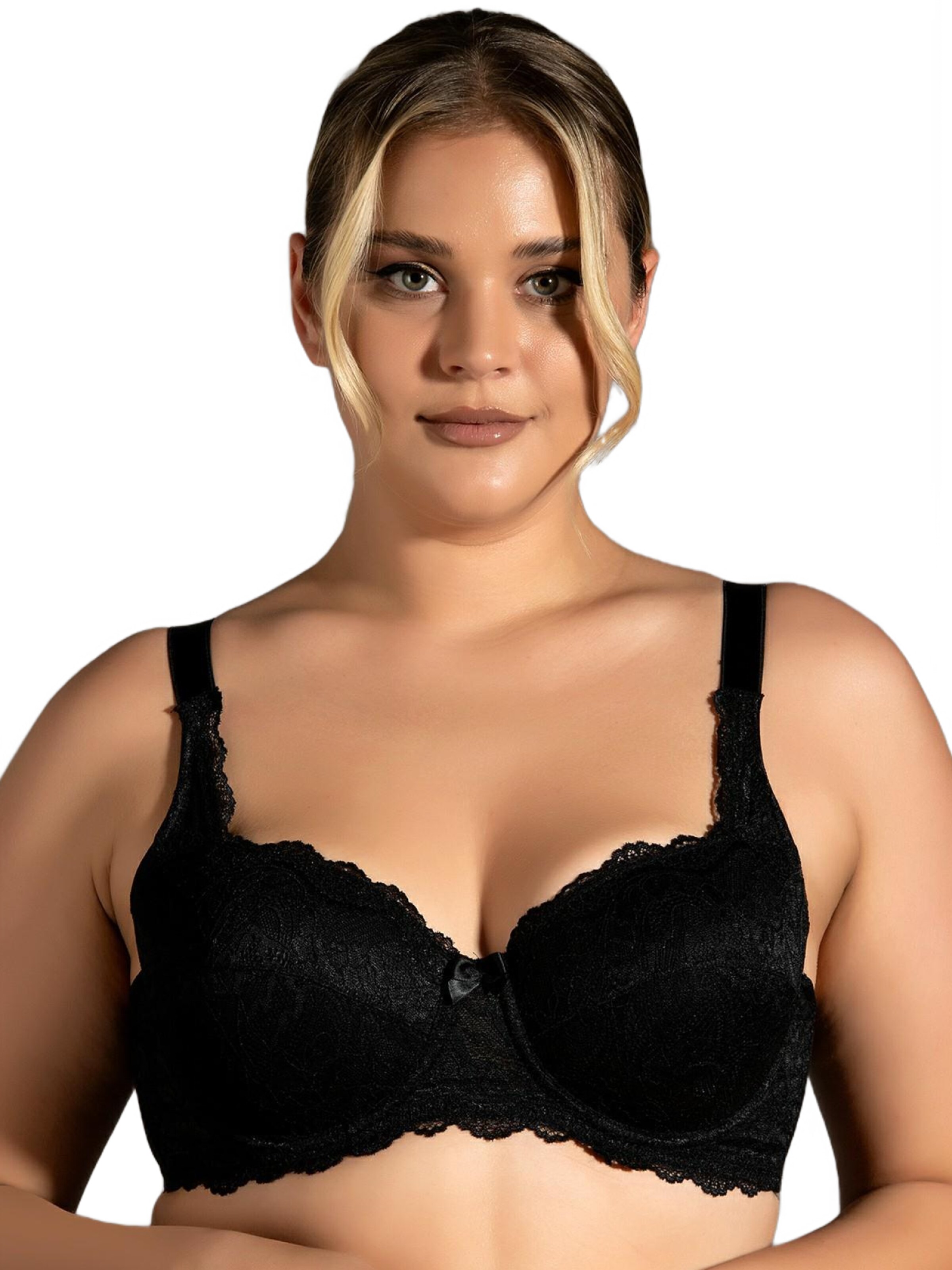 C&City Push-up Bra in Black: front