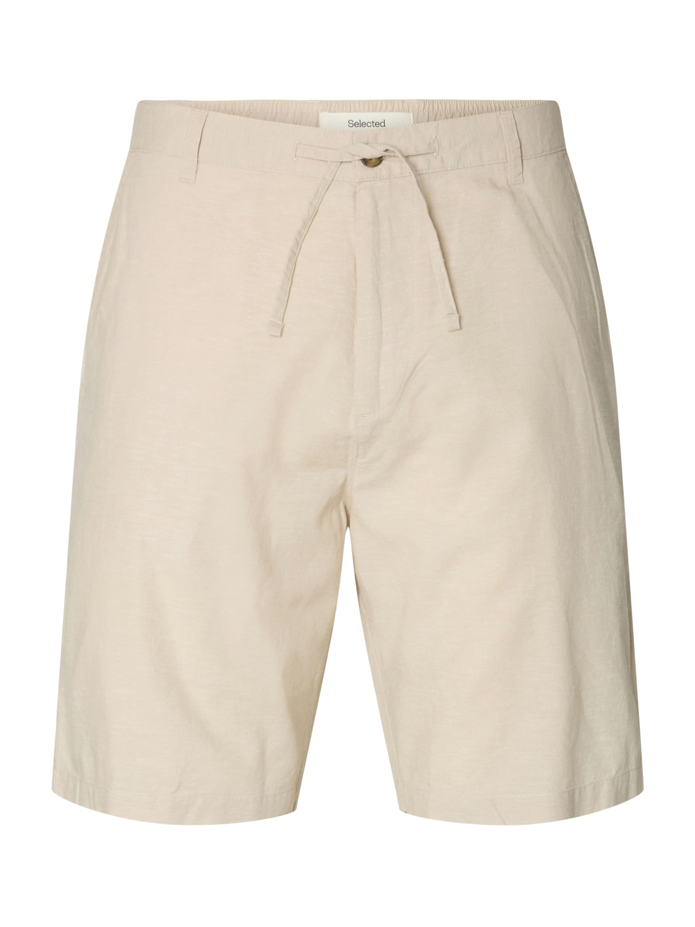 SELECTED Regular Панталон Chino 'SLHSUN' в бежово: отпред