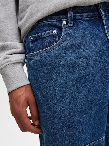 Pull&Bear Loosefit Jeans in Blau