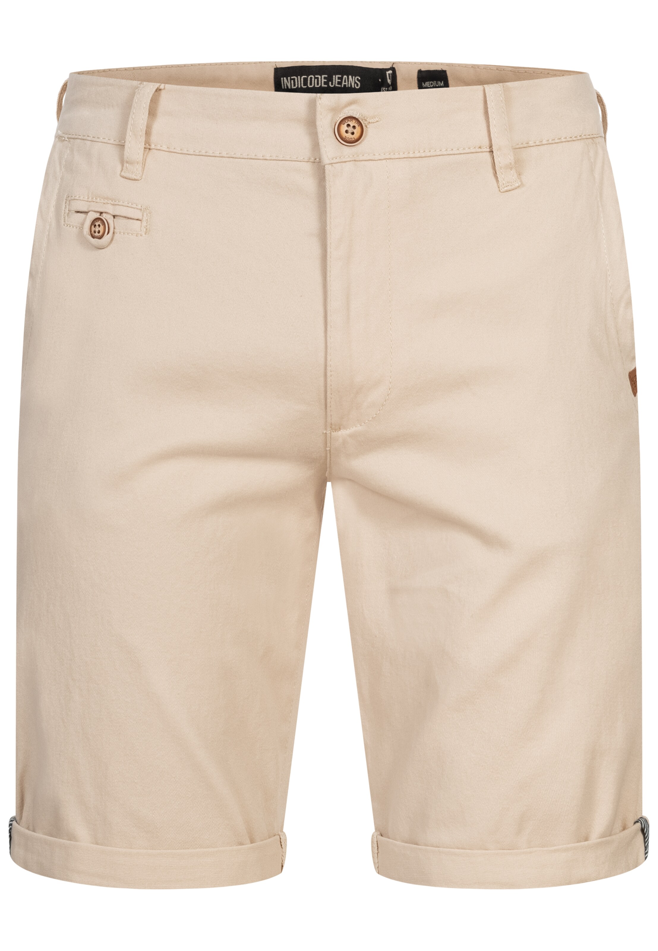 INDICODE JEANS Regular Pants 'Cuba' in Beige: front