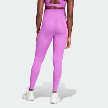 ADIDAS PERFORMANCE Skinny Sports trousers 'Optime Essentials' in Purple