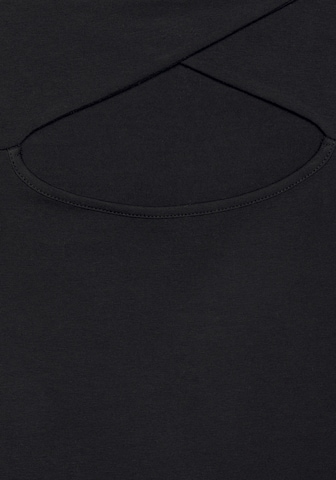 T-shirt LASCANA en noir