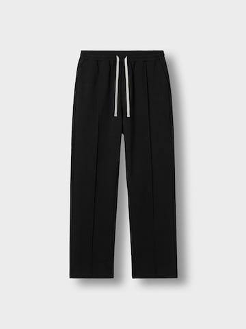 Burocs Wide leg Workout Pants in Black: front
