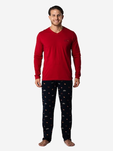 Happy Shorts Pyjama ' Christmas ' in Mischfarben: Vorderseite