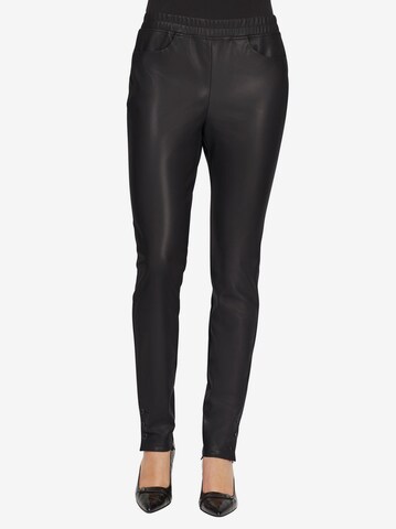 heine Skinny Leggings in Black: front