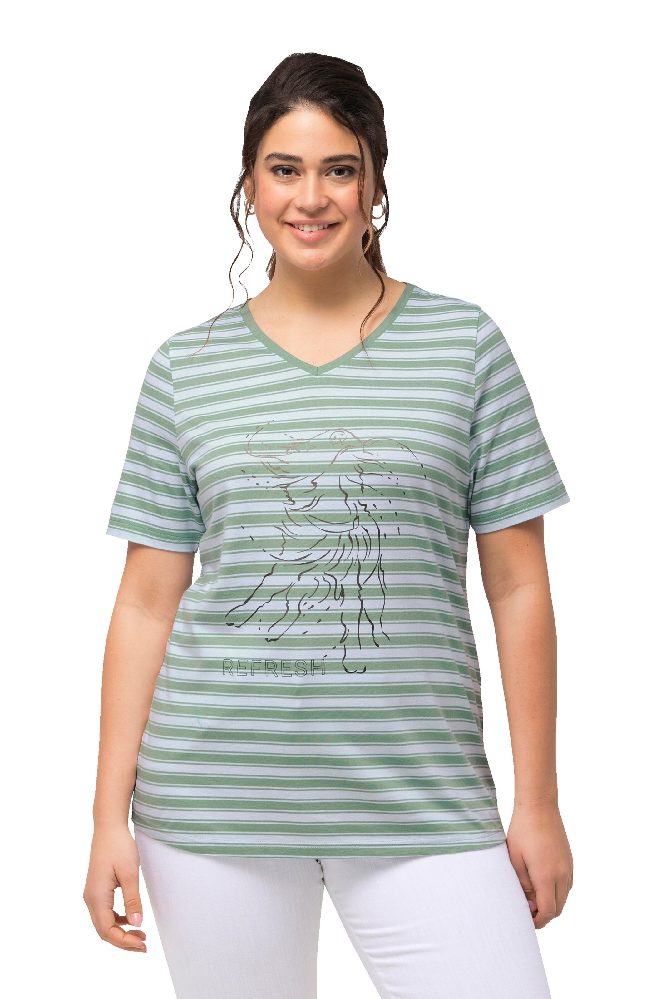 Ulla Popken Shirt in Mixed colors: front
